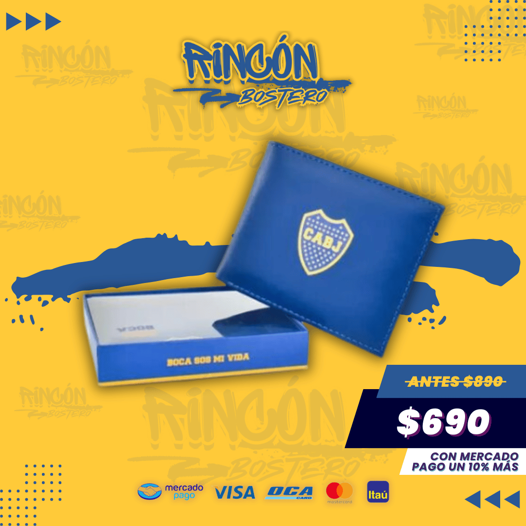 Billetera Escudo Boca Juniors