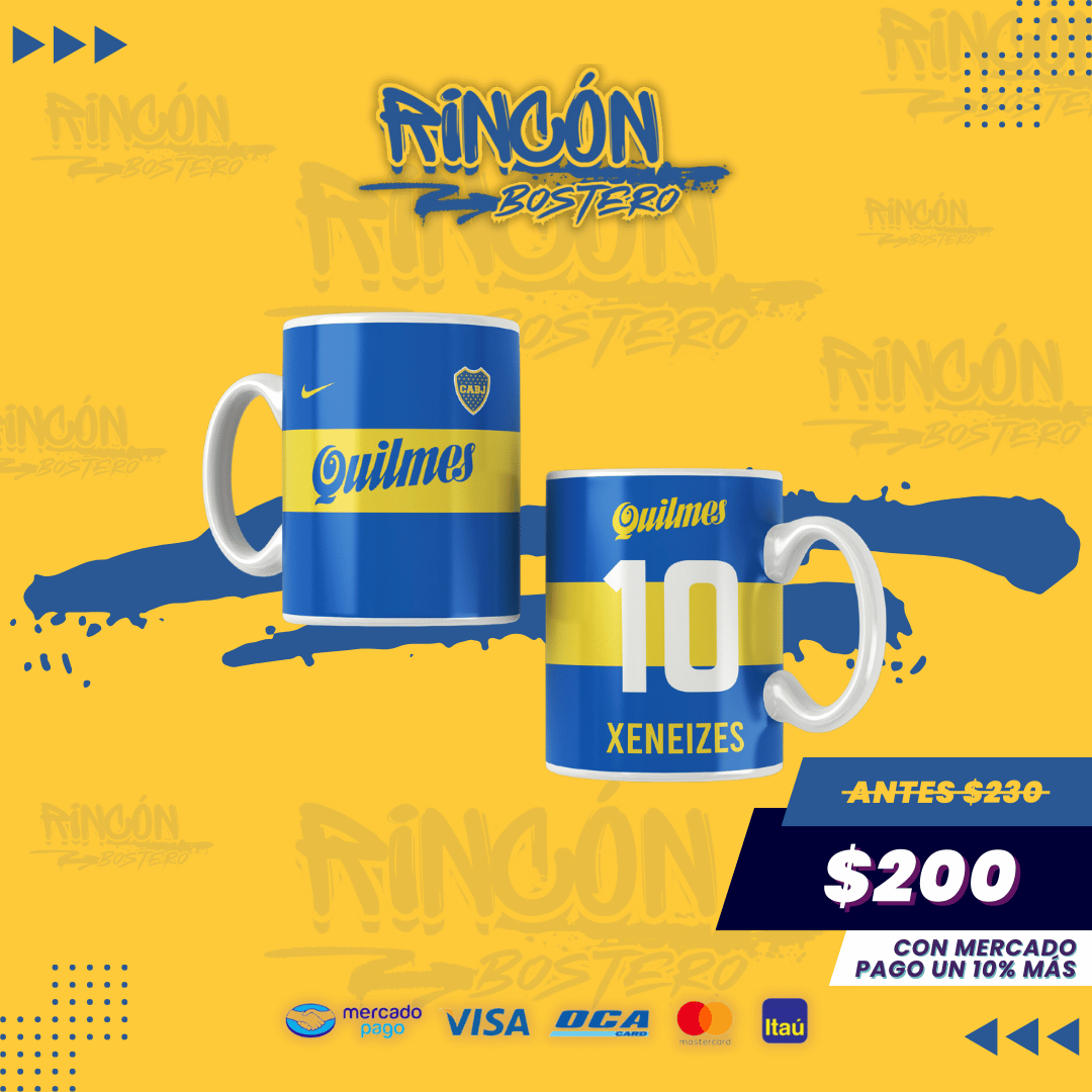 Taza Boca Juniors Camiseta Retro Modelo 1