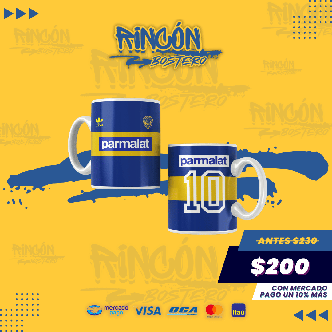 Taza Boca Juniors Camiseta Retro Modelo 4