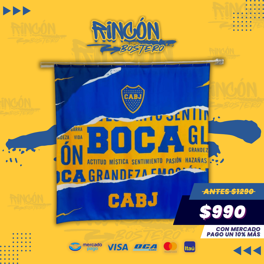 Cortina Baño Boca Juniors