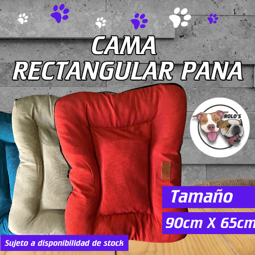 Cama Rectangular de Pana N3