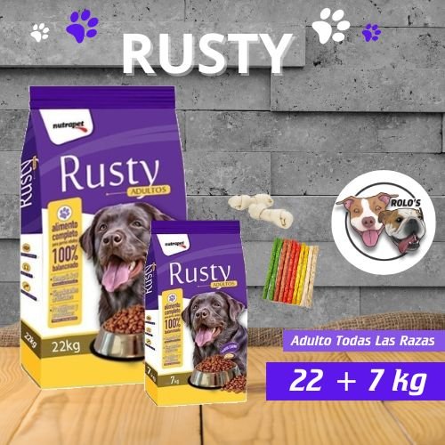 PROMO Rusty Perro Adulto 22kg + 7kg 