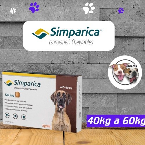 Pastilla Simparica 40 a 60kg 1 Comprimido
