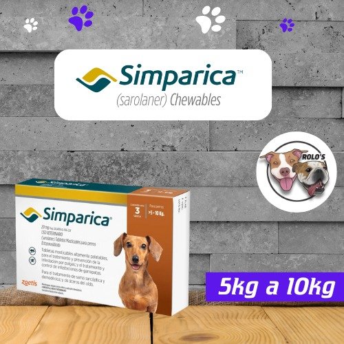 Pastilla Simparica 5 a 10kg 1 Comprimido 