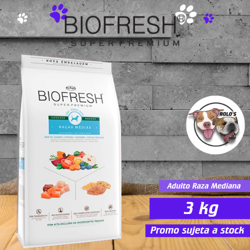 Biofresh Adulto Raza Mediana 3kg