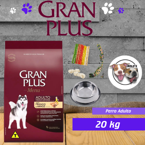 Gran Plus Adulto Raza Mediana 20 kg