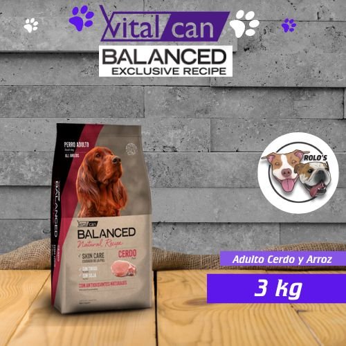 Balanced Perro Adulto Cerdo y Arroz 3 kg