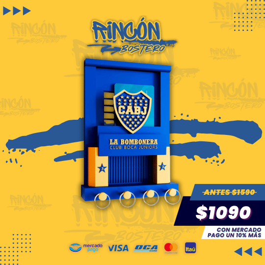 Porta Llaves La Bombonera 3D