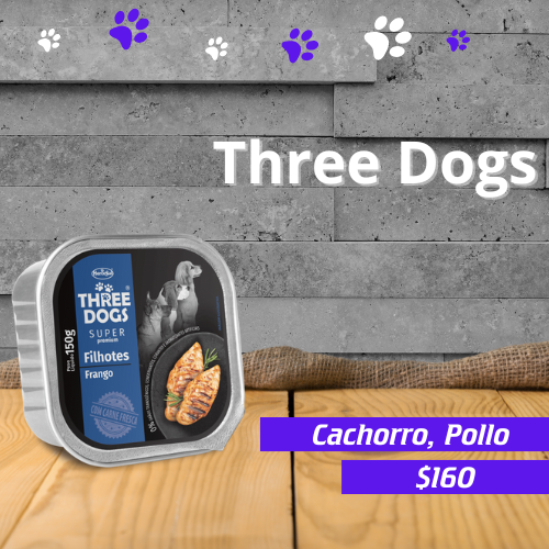 Paté Lomo Three Dogs Cachorro 150gr