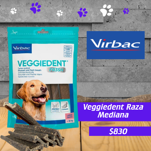 Veggiedent Raza Mediana 15 unid