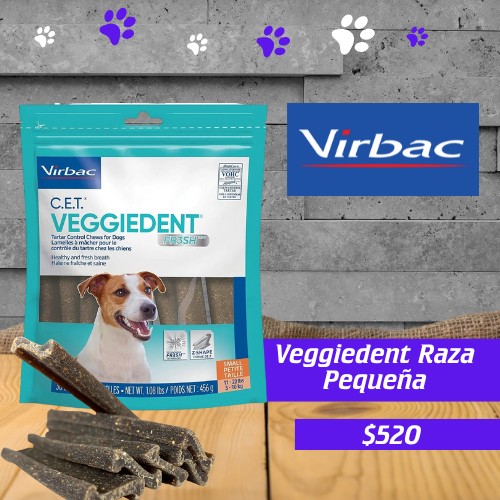 Veggiedent Raza Pequeña 15 unid