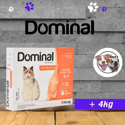 Pipeta Dominal Gato + 4 kg