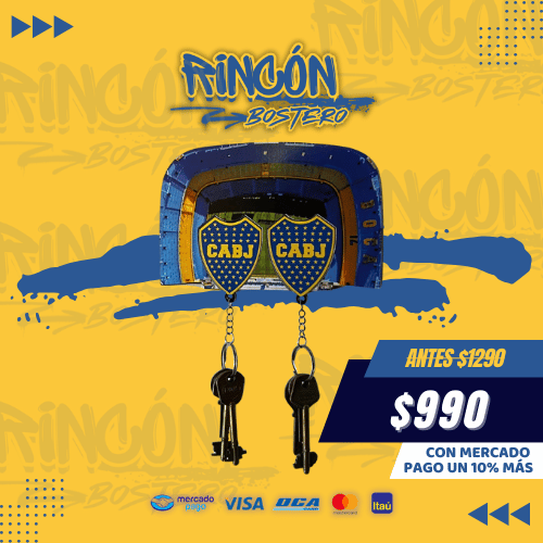 Porta Llaves diseño Escudos Boca Juniors