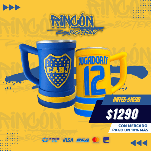 Vaso Jarra Chopp Club Atlético Boca Juniors 500ml