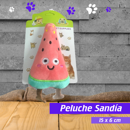 Peluche Sandía 15x6cm 