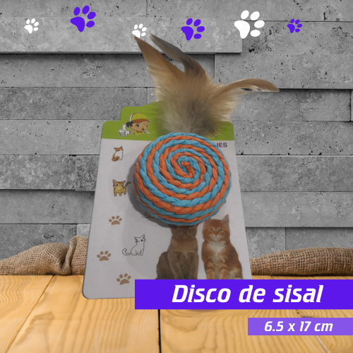 Disco de sisal 6.5 x 17 cm