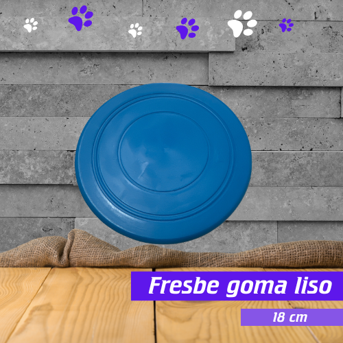 Fresbe goma liso 18cm