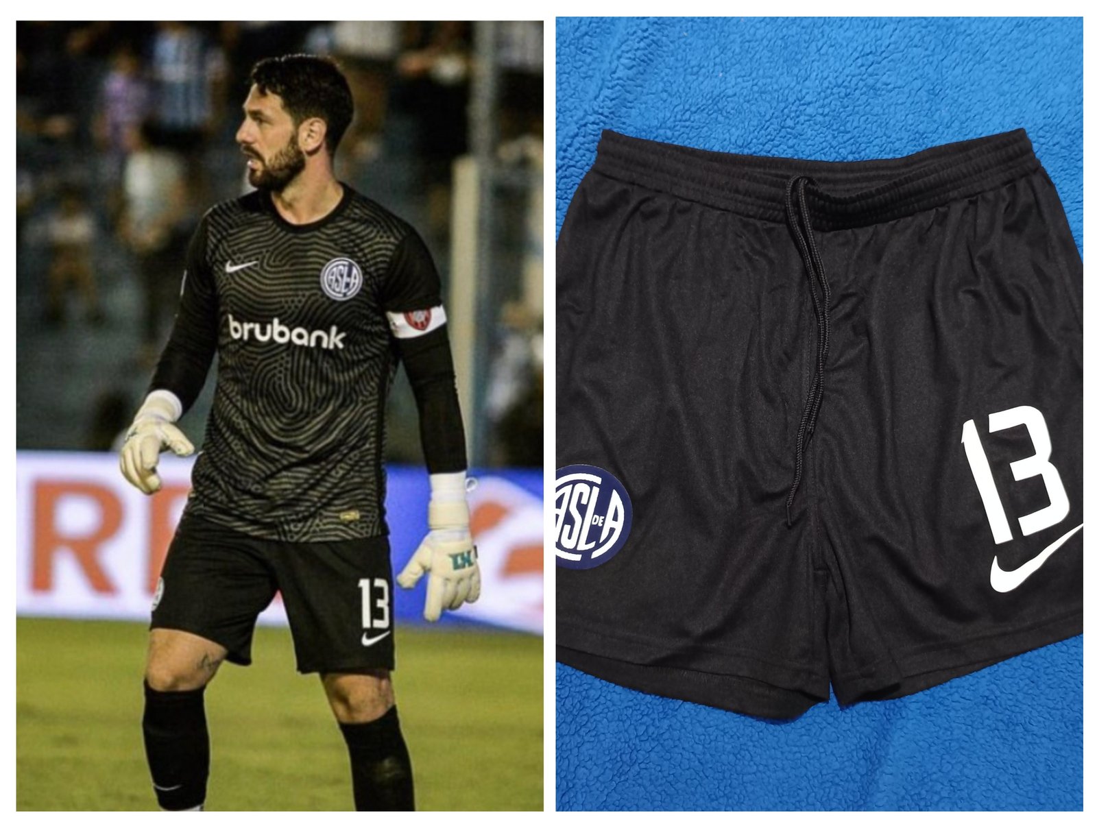 Short golero batalla San Lorenzo 