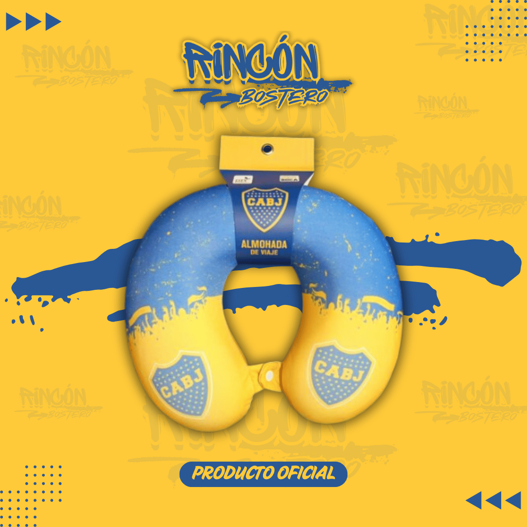 Almohada de Viaje Oficial Boca Juniors