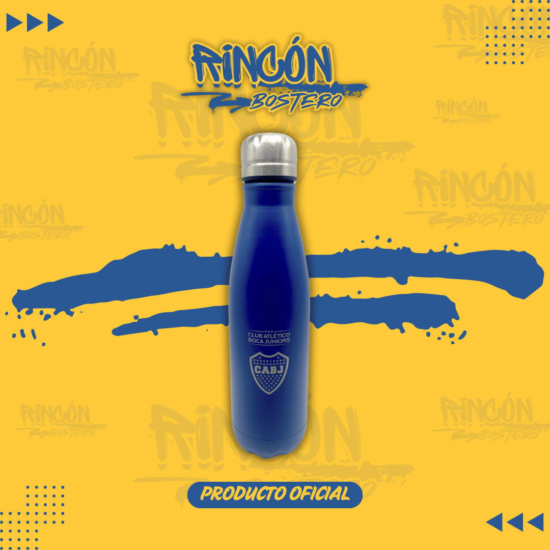 Botella con tapa metal Boca Jrs