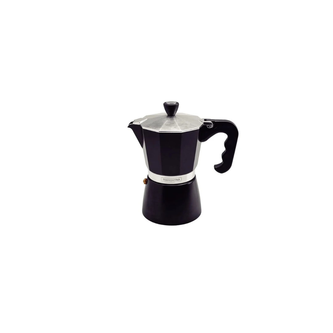 Cafetera italiana negra 320ml