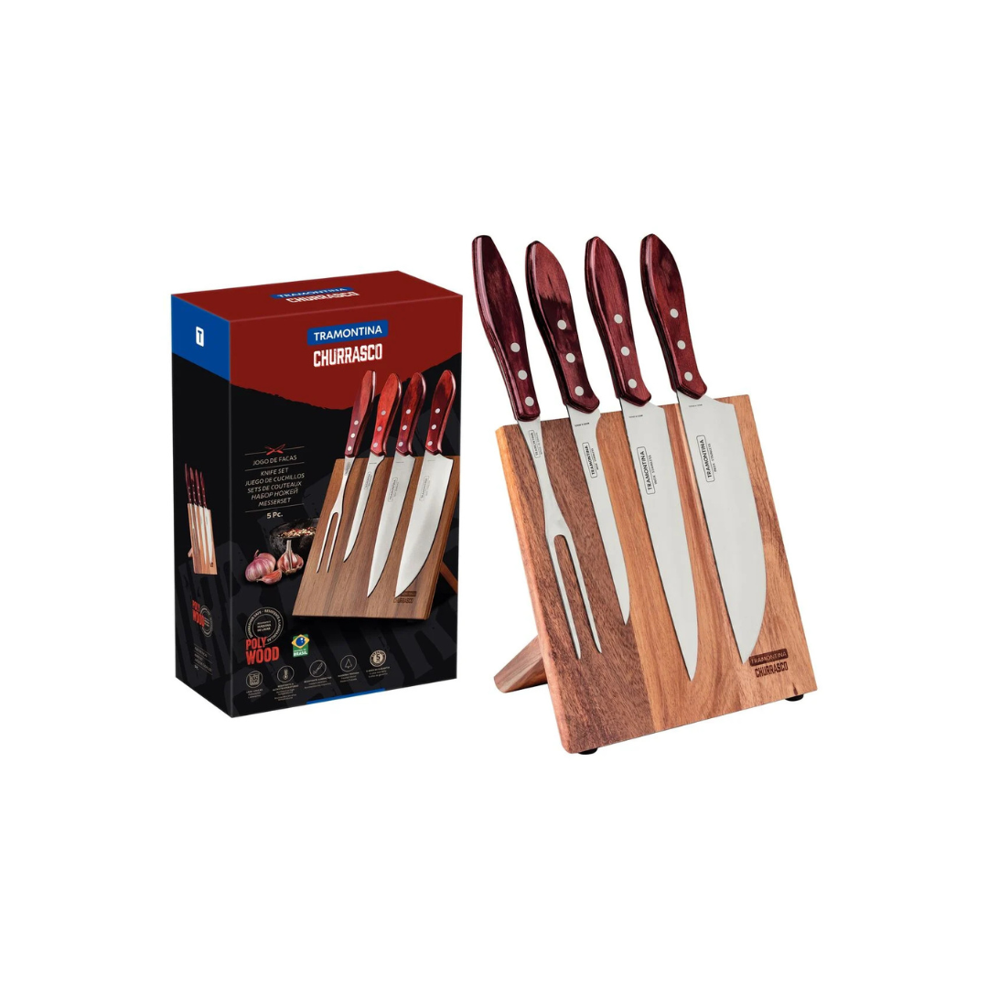Taco con cuchillas polywood 5 piezas
