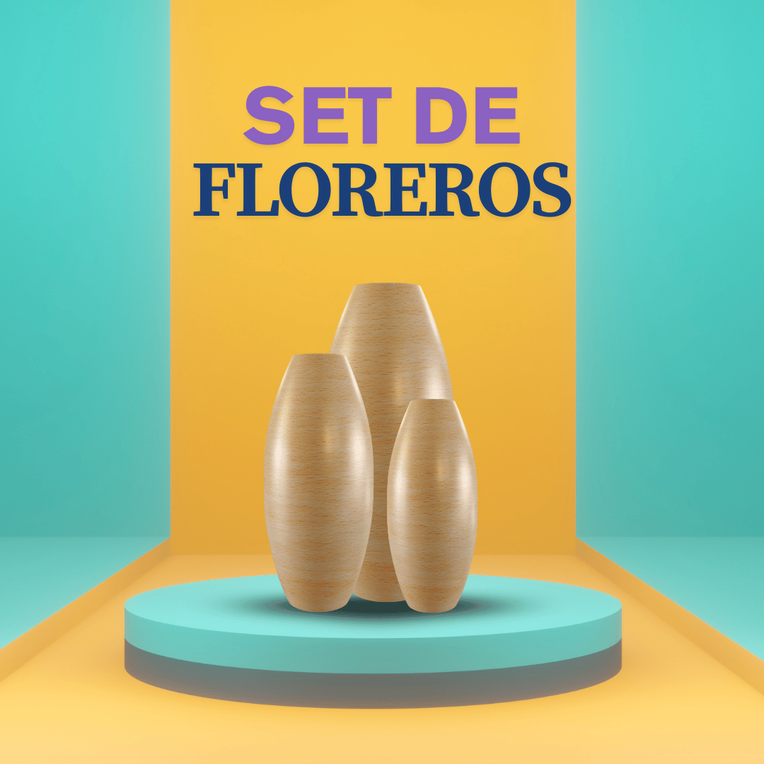 Set de Floreros x3