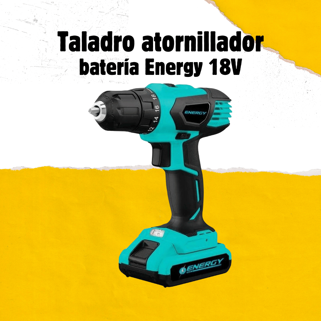 Taladro atornillador Energy 20 volts