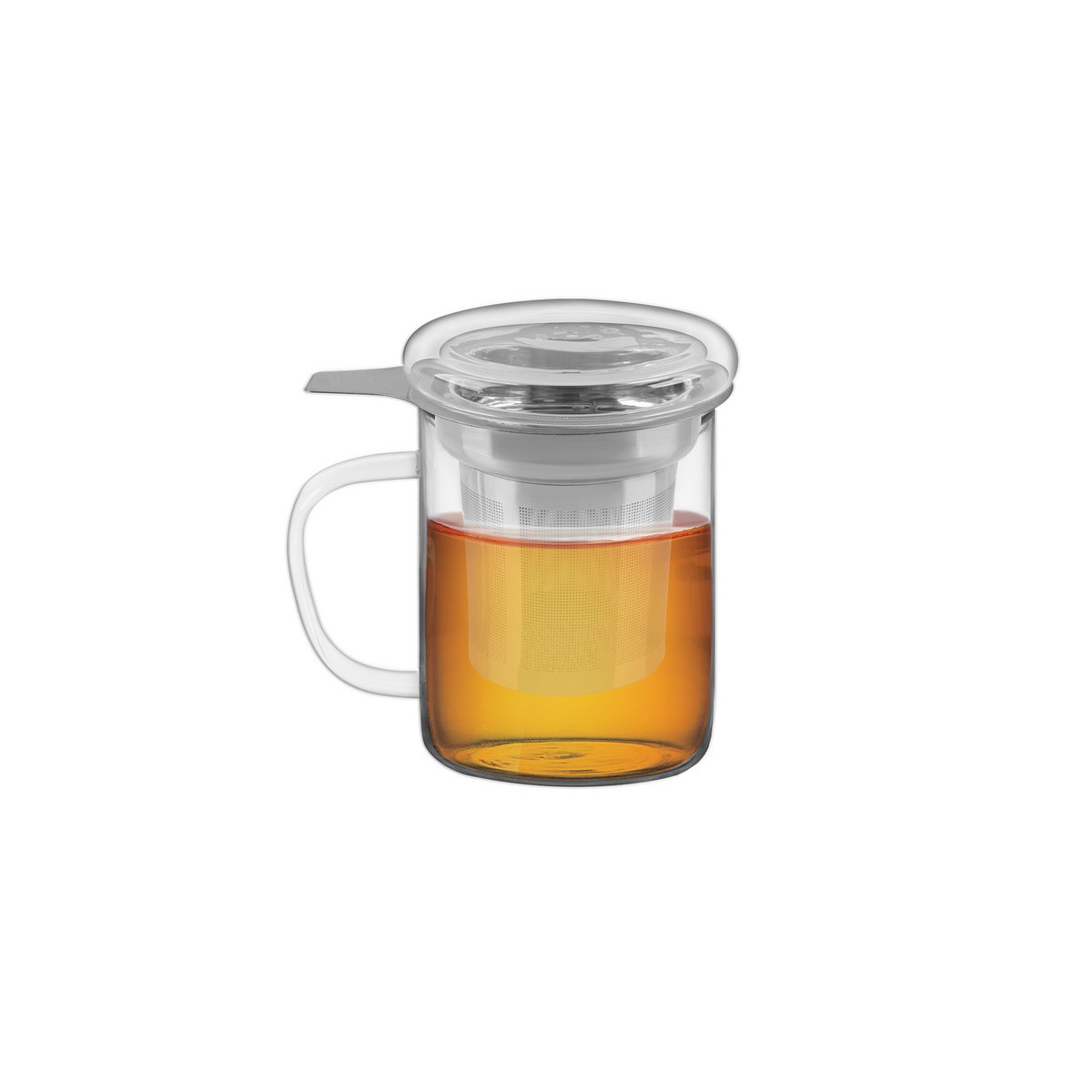 Taza de vidrio con infusor de té 350 ml