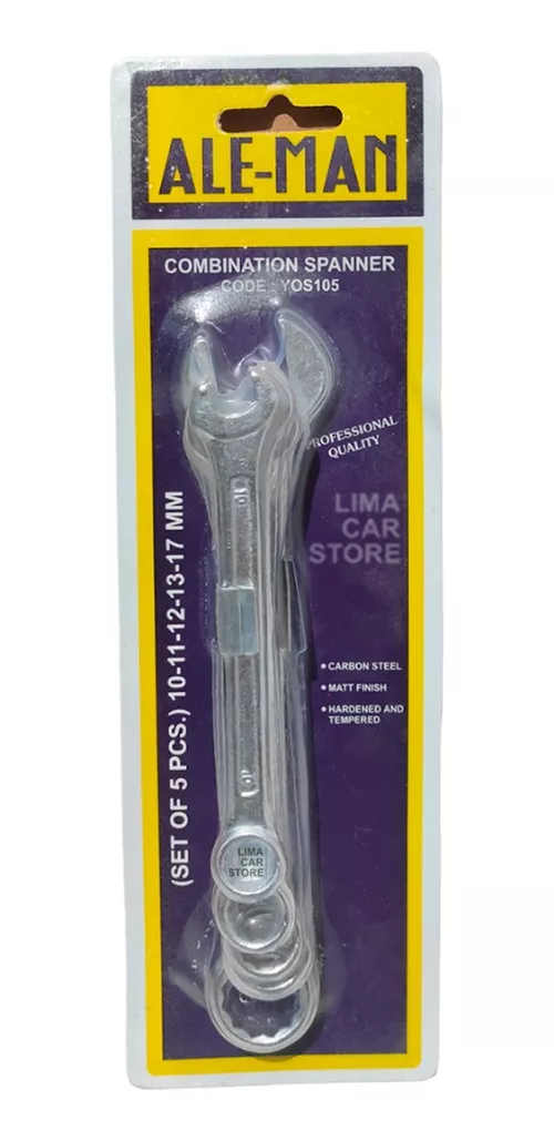 LLAVE COMBINADA 5PZ 10-17MM ALE MAN YOS105