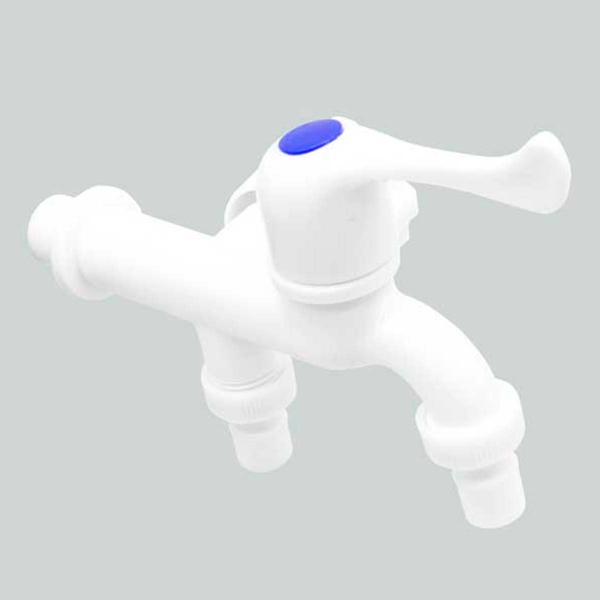 CANILLA 1/2¨PLASTICA DOBLE SALIDA