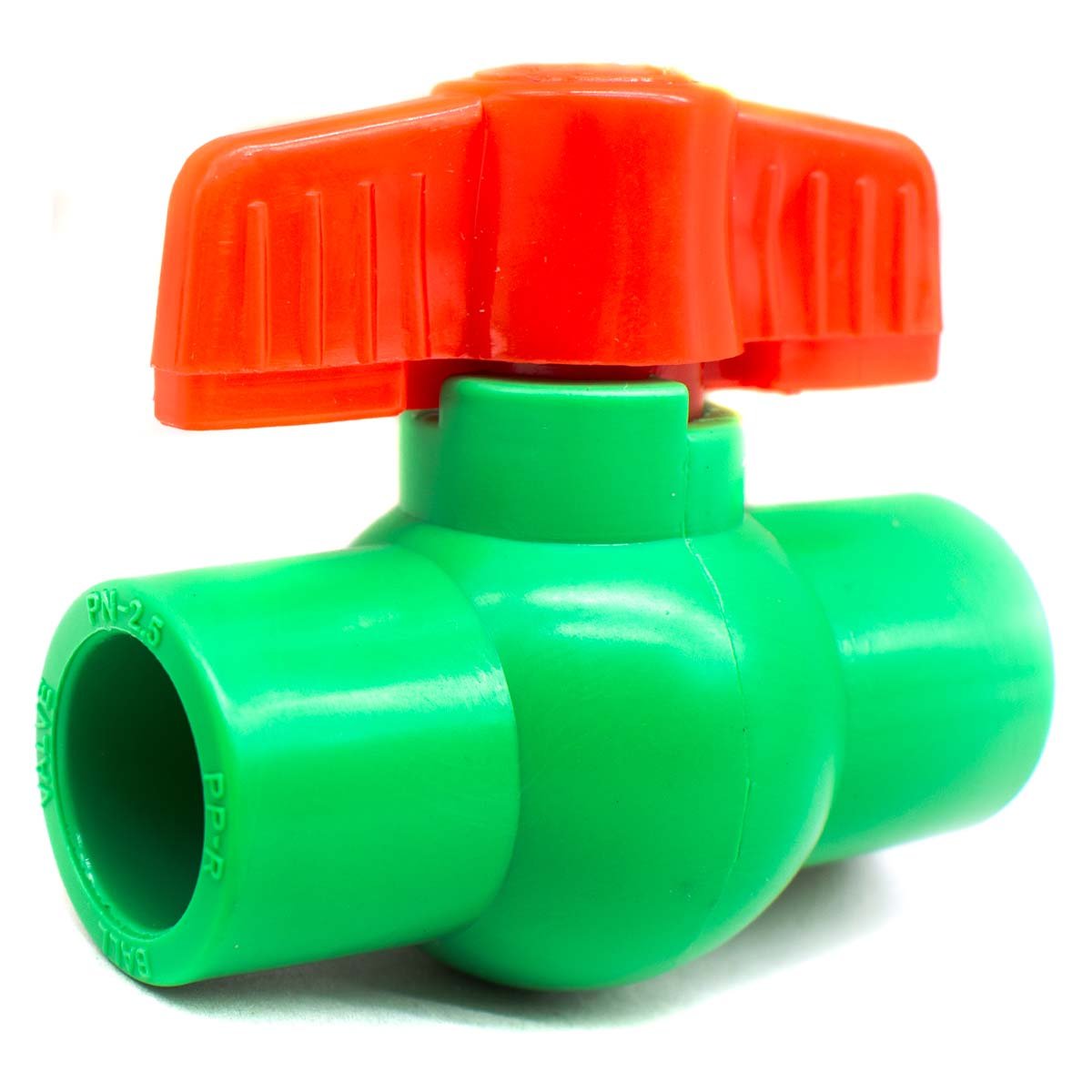 LLAVE DE PASO TERMOFUSION PLASTICA ROJA LH