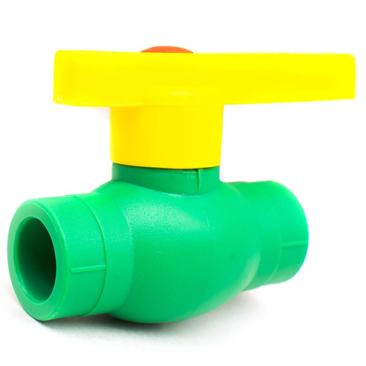 LLAVE DE PASO TERMOFUSION PLASTICA AMARILLA