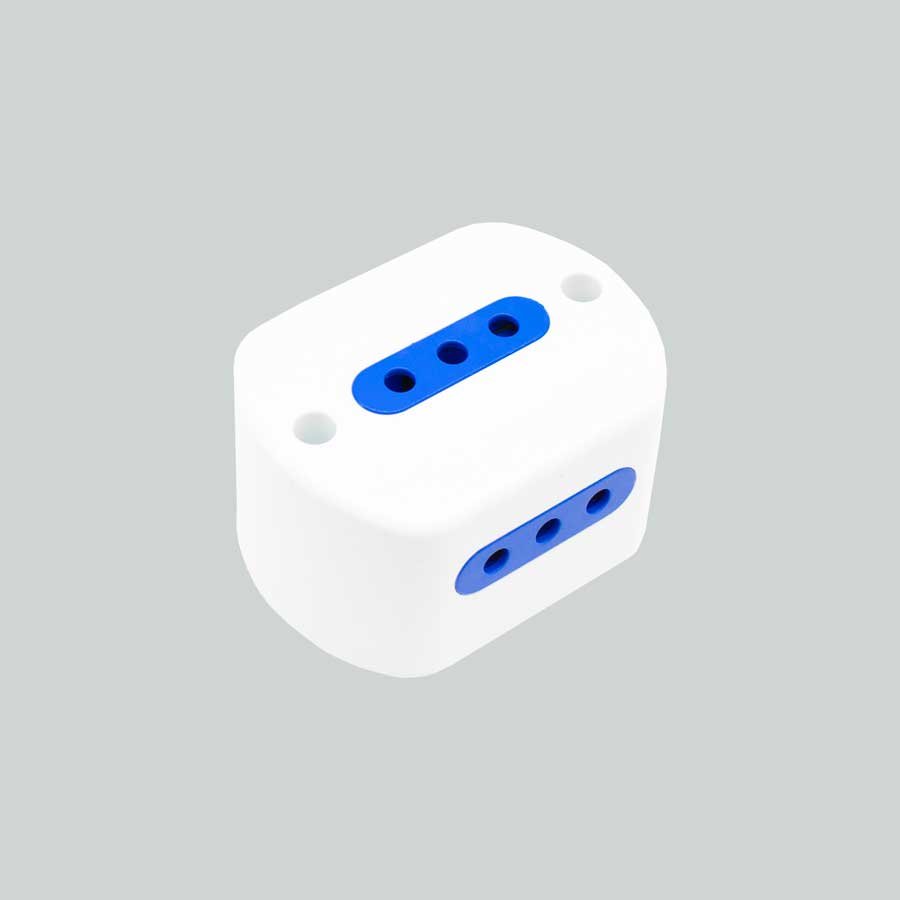 TOMA EXTERIOR 3 MODULAR 3 EN LINEA LED LIFE