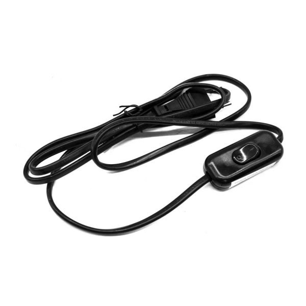 INTERRUPTOR 4AMP C/CABLE NEGRO LED LIFE