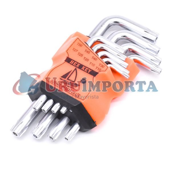LLAVE TORX 9PZ CHICA EN BLISTERS