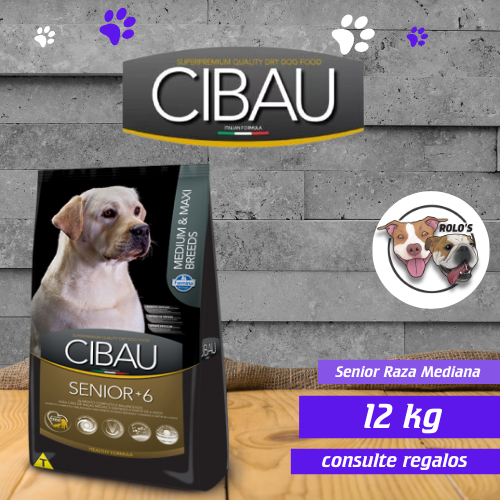 Cibau Perro Senior Raza Mediana 12kg